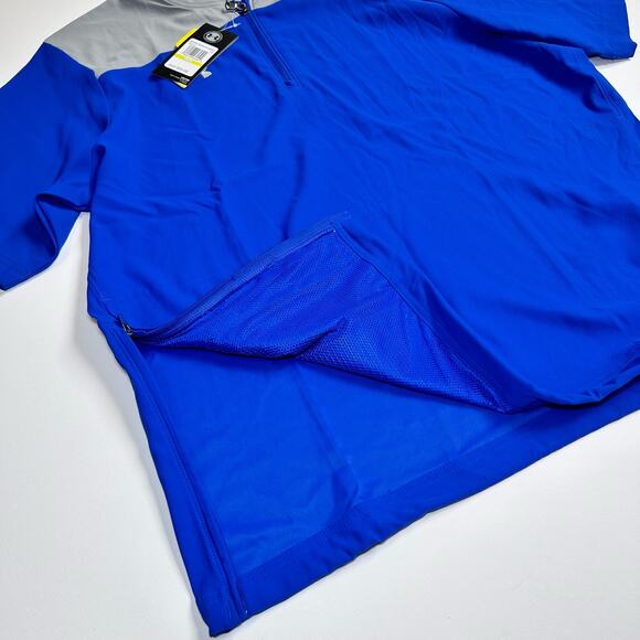Under Armour 1/4 Zip Pullover Loose Men's Medium Blue Gray NWT Water Proof Storm - Picture 6 of 8